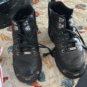 Harley Davidson boots.